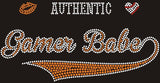 Blinged Out "Authentic Gamer Babe" Bella+Canvas T-Shirt