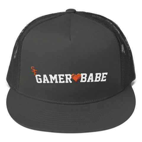 "SF Gamer Babe - Heart Version" Mesh Back Snapback