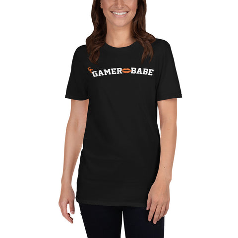 "SF Gamer Babe - Kiss Version" Short-Sleeve Unisex T-Shirt