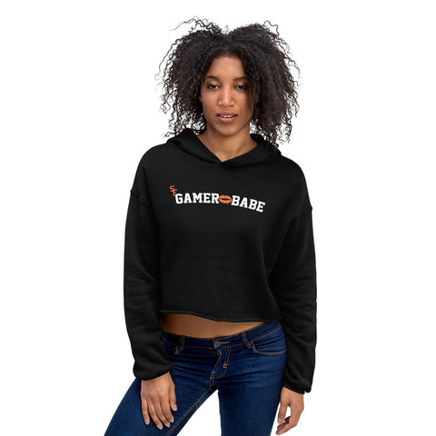 "SF Gamer Babe - Kiss Version" Crop Hoodie