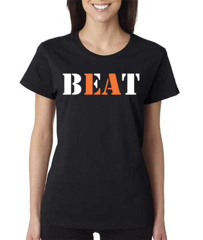 "BEAT LA" Ladies Heavy Cotton Short Sleeve T-Shirt