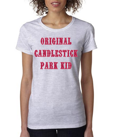 "ORIGINAL CANDLESTICK PARK KID" Ladies' Heavy Cotton Short Sleeve T-Shirt