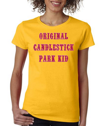 "ORIGINAL CANDLESTICK PARK KID" Ladies' Heavy Cotton Short Sleeve T-Shirt