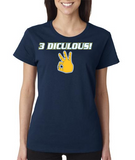 "3 DICULOUS" Ladies Heavy Cotton Short Sleeve T-Shirt