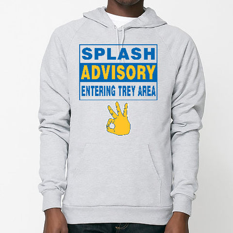 "SPLASH ADVISORY" American Apparel Unisex California Fleece Pullover Hoodie