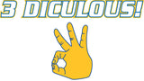 "3 DICULOUS" Ladies Heavy Cotton Short Sleeve T-Shirt