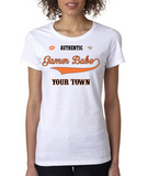 "GAMER BABE from {INSERT YOUR TOWN HERE}" Ladies Heavy Cotton Short Sleeve T-Shirt