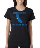 "WELCOME TO THE TREY AREA" Ladies Heavy Cotton Short Sleeve T-Shirt