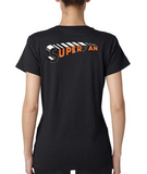 "SuperFan" Ladies Heavy Cotton Short Sleeve T-Shirt (Double-Sided Print)