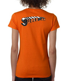 "SuperFan" Ladies Heavy Cotton Short Sleeve T-Shirt (Double-Sided Print)