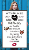 "LOVE HARDER" Framed Poster