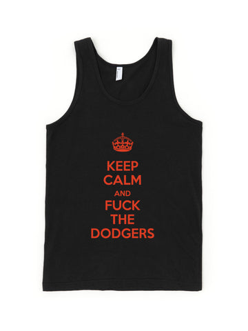 "Keep Calm And Fuck The Dodgers" Classic tank top (Unisex)