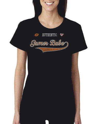 Blinged Out "Authentic Gamer Babe" Bella+Canvas T-Shirt