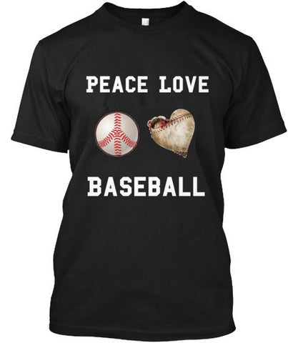 "PEACE LOVE BASEBALL" Mens' Ultra Cotton™ T-Shirt